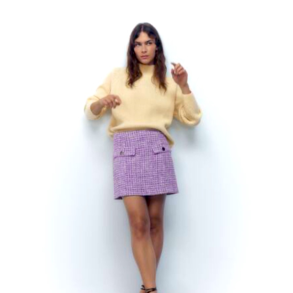 Zara tweed mini skirt style 8858/178/018 never worn AND  jacket